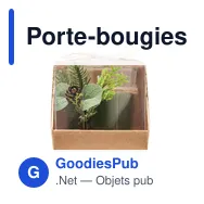 Porte-bougies de Noël personnalisable avec logo - FOREST - Miniature 2