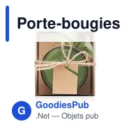 Porte-bougies de Noël personnalisable avec logo - FOREST - Miniature 3