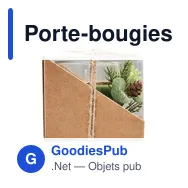 Porte-bougies de Noël personnalisable avec logo - FOREST - Miniature 4