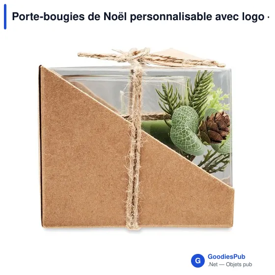 Porte-bougies de Noël personnalisable avec logo - FOREST - Image 4