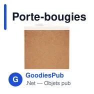 Porte-bougies de Noël personnalisable avec logo - FOREST - Miniature 5
