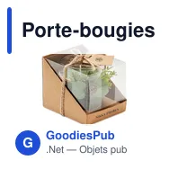 Porte-bougies de Noël personnalisable avec logo - FOREST - Miniature 6