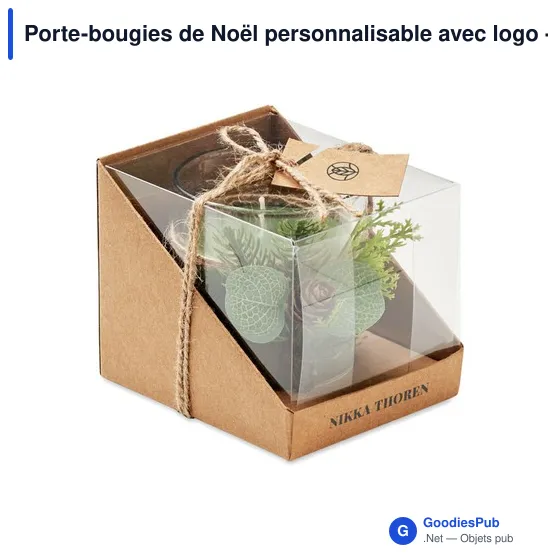Porte-bougies de Noël personnalisable avec logo - FOREST - Image 6