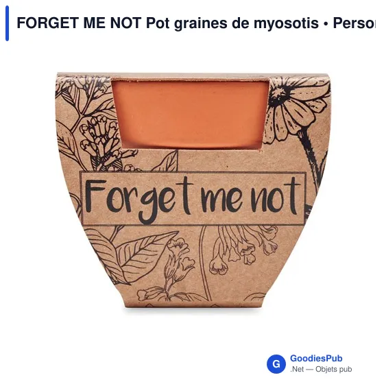FORGET ME NOT Pot graines de myosotis - Image 2