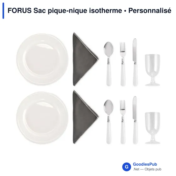 Sac pique-nique isotherme personnalisable avec logo - FORUS - Image 3