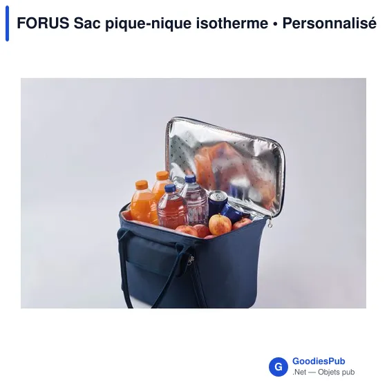 Sac pique-nique isotherme personnalisable avec logo - FORUS - Image 5