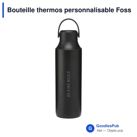 Bouteille thermos personnalisable Foss RCS Bottle 600 ml avec logo