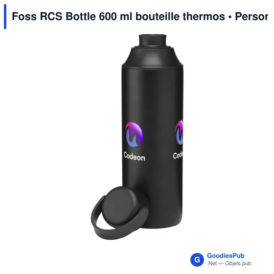 Bouteille thermos personnalisable Foss RCS Bottle 600 ml avec logo - Image 2