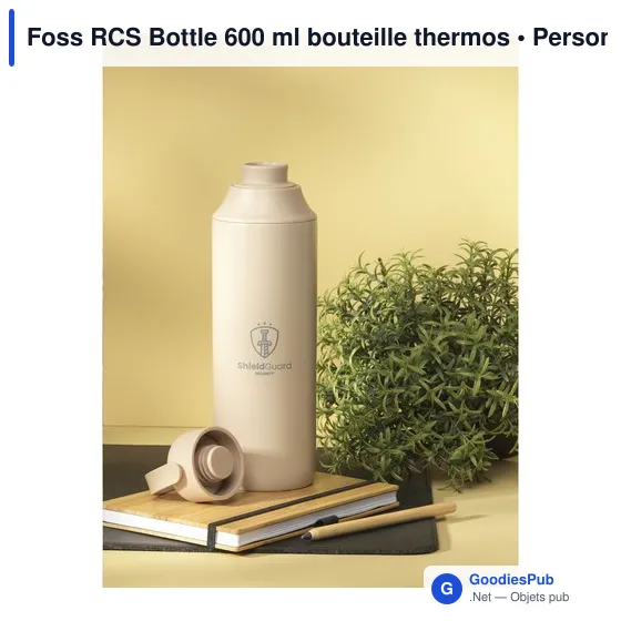 Bouteille thermos personnalisable Foss RCS Bottle 600 ml avec logo - Image 11