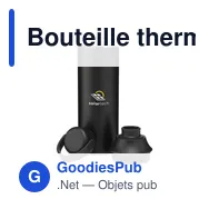 Bouteille thermos personnalisable Foss RCS Bottle 600 ml avec logo - Miniature 3