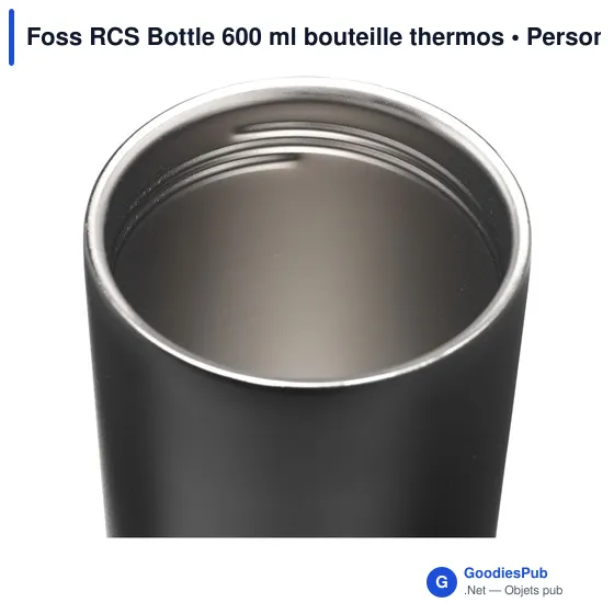 Bouteille thermos personnalisable Foss RCS Bottle 600 ml avec logo - Image 4