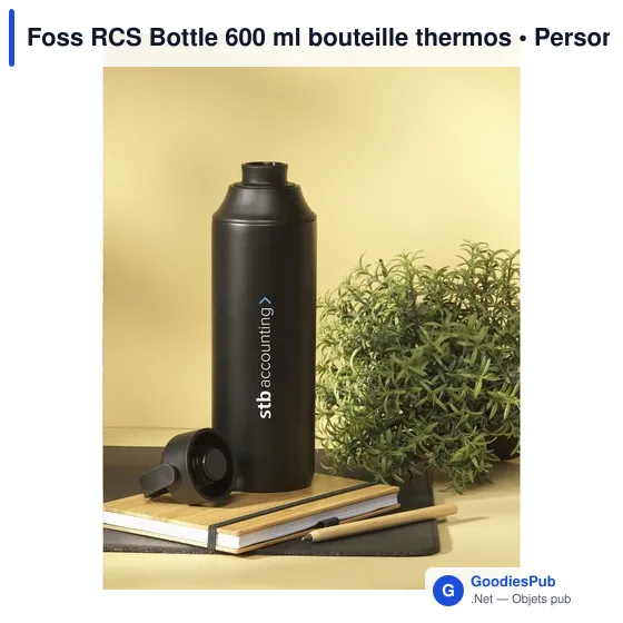Bouteille thermos personnalisable Foss RCS Bottle 600 ml avec logo - Image 5