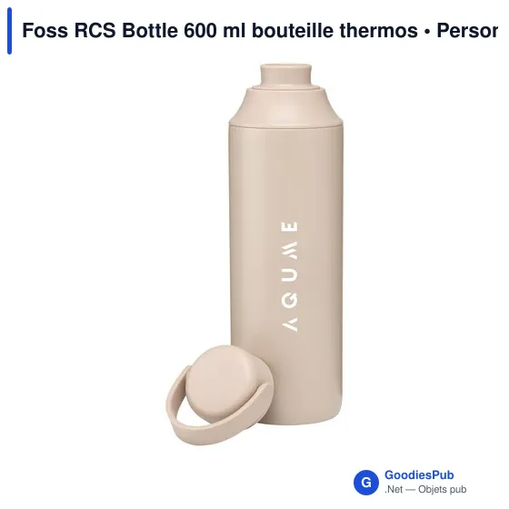 Bouteille thermos personnalisable Foss RCS Bottle 600 ml avec logo - Image 8