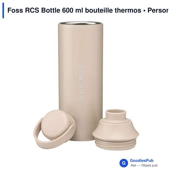 Bouteille thermos personnalisable Foss RCS Bottle 600 ml avec logo - Image 9
