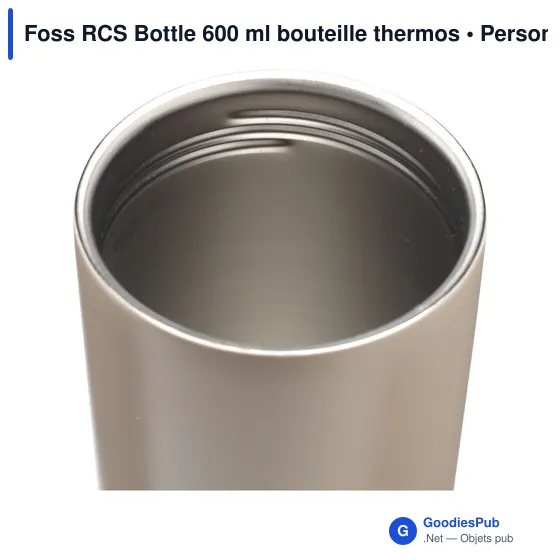 Bouteille thermos personnalisable Foss RCS Bottle 600 ml avec logo - Image 10