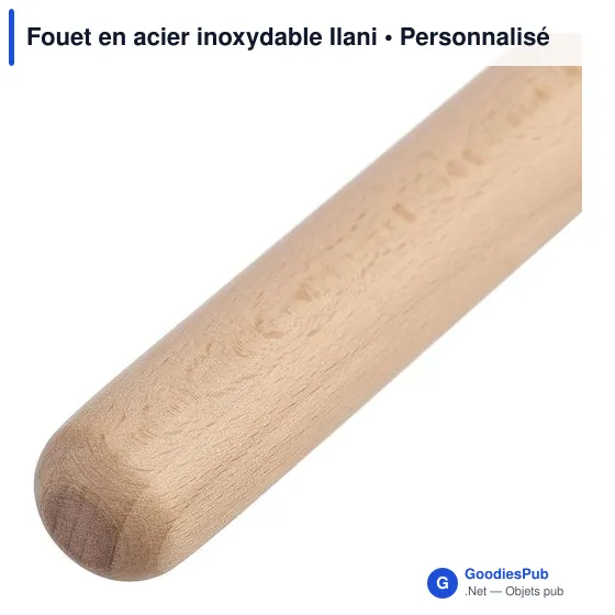 Fouet en acier inoxydable personnalisable avec logo - Ilani - Image 5