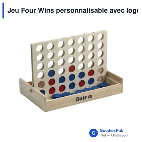 Jeu Four Wins personnalisable avec logo - Stratégie et Loisirs