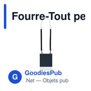 Fourre-Tout personnalisable Crustyn avec logo - Pratique et élégant - Miniature 1