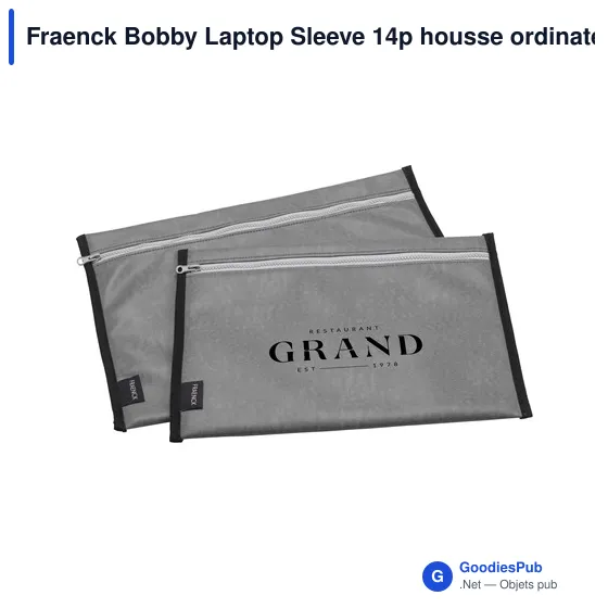 Housse d'ordinateur portable personnalisable Fraenck Bobby 14p avec logo - Image 3