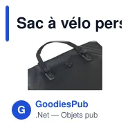 Sac à vélo personnalisable Fraenck Brook avec logo - Miniature 3