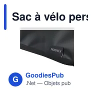 Sac à vélo personnalisable Fraenck Brook avec logo - Miniature 6