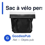 Sac à vélo personnalisable Fraenck Brook avec logo - Miniature 7