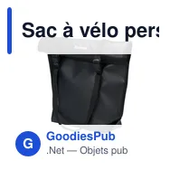 Sac à vélo personnalisable Fraenck Brook avec logo - Miniature 10