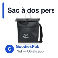 Sac à dos personnalisable Fraenck James Backpack 17p avec logo - Miniature 1