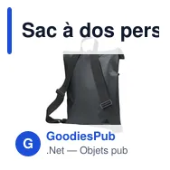 Sac à dos personnalisable Fraenck James Backpack 17p avec logo - Miniature 3
