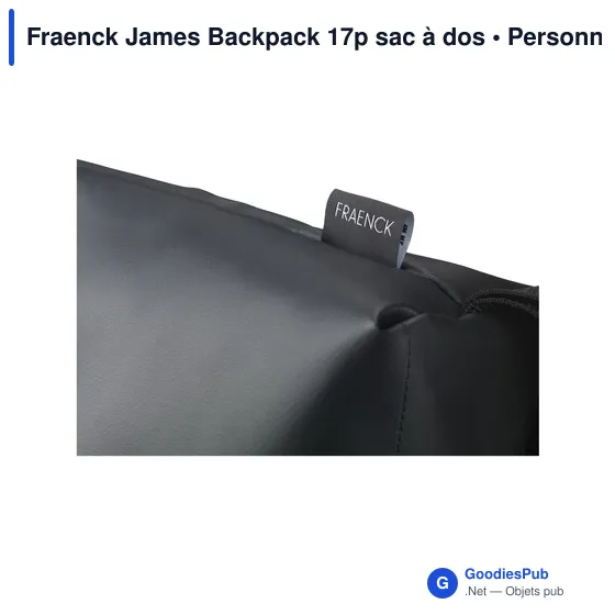Sac à dos personnalisable Fraenck James Backpack 17p avec logo - Image 4
