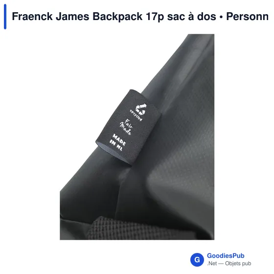Sac à dos personnalisable Fraenck James Backpack 17p avec logo - Image 5