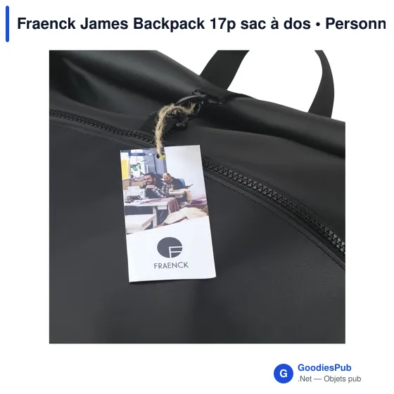 Sac à dos personnalisable Fraenck James Backpack 17p avec logo - Image 6