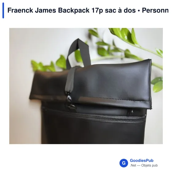 Sac à dos personnalisable Fraenck James Backpack 17p avec logo - Image 8