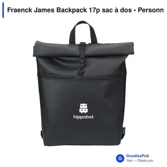 Sac à dos personnalisable Fraenck James Backpack 17p avec logo - Image 9