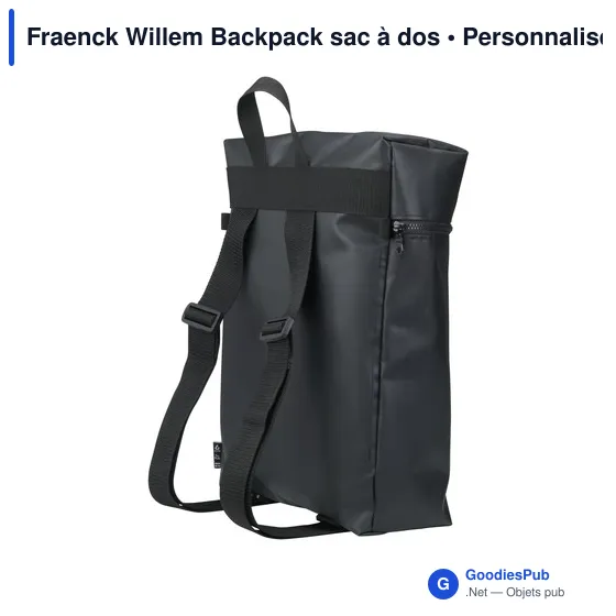 Sac à dos personnalisable Fraenck Willem avec logo - Image 2