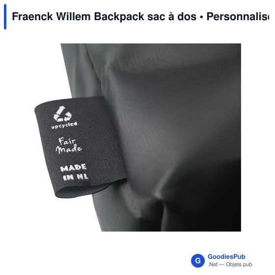 Sac à dos personnalisable Fraenck Willem avec logo - Image 4