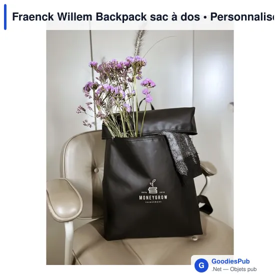 Sac à dos personnalisable Fraenck Willem avec logo - Image 6