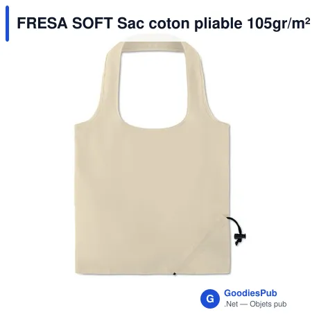FRESA SOFT Sac coton pliable 105gr/m²