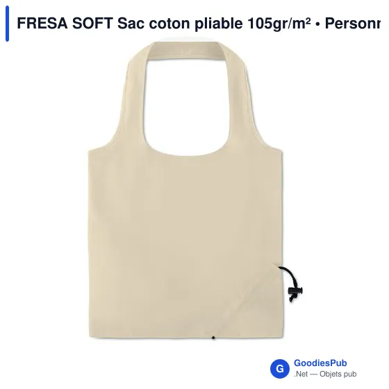 FRESA SOFT Sac coton pliable 105gr/m² - Image 1