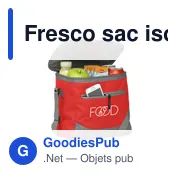 Sac isotherme personnalisable Fresco pour logo d'entreprise - Miniature 1