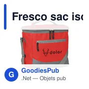 Sac isotherme personnalisable Fresco pour logo d'entreprise - Miniature 2