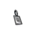 Variante Gris foncé - Étiquette de bagage personnalisable avec Card Finder et logo - Fresh 'n Rebel