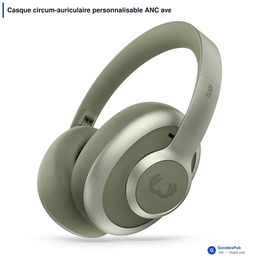 Casque circum-auriculaire personnalisable ANC avec logo - Fresh 'n Rebel Clam Ace 2 - Image 6