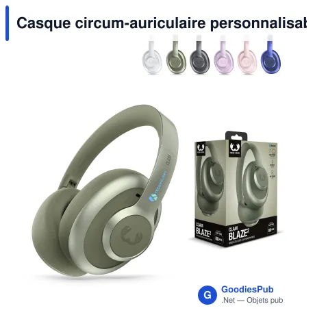 Casque circum-auriculaire personnalisable ENC avec logo - Fresh 'n Rebel Clam Blaze 2