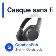 Casque sans fil circum-auriculaire personnalisable avec logo - Fresh 'n Rebel Clam Core 2 - Miniature 4