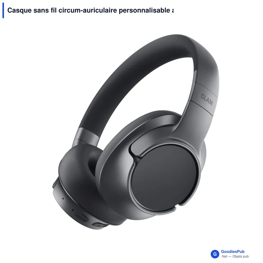 Casque sans fil circum-auriculaire personnalisable avec logo - Fresh 'n Rebel Clam Core 2 - Image 4