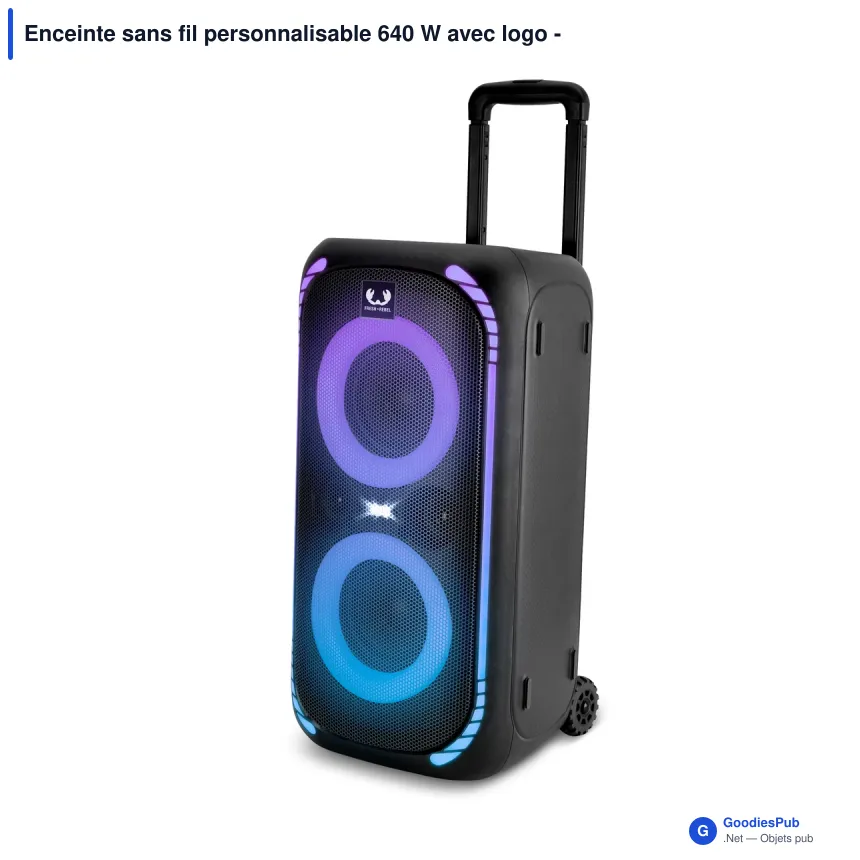 Enceinte sans fil personnalisable 640 W avec logo - Fresh 'n Rebel Party Loud L - Image 2