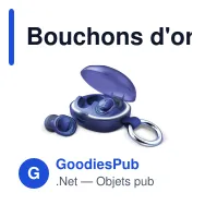 Bouchons d'oreilles personnalisables avec boîtier tracker et logo - Pearls Radiant - Miniature 3