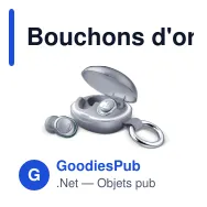 Bouchons d'oreilles personnalisables avec boîtier tracker et logo - Pearls Radiant - Miniature 4