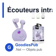 Écouteurs intra-auriculaires personnalisables avec logo - Fresh 'n Rebel Twins Core 2 - Miniature 1